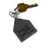 Home Sweet Home Grey Leather Keychain Closing Gifts