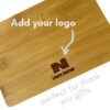 You can add your custom logo to the back of the board