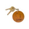 Sheboygan Wi Brown leather keychain