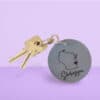 Sheboygan Wi Grey Leather Keychain Souvenir Gifts