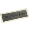 Welcome home leather home decor sign