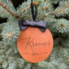 leather family personalized ornament