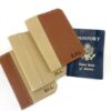 Custom Passport Cover leather with initials