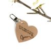 In the arms of Jesus but always in my heart memorial keychain