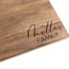 Family custom made black walnut kitchen cutting board